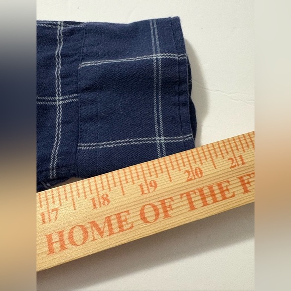 Faherty Men’s The All Time Shirt Navy Windowpane Casual Button Down,Tailored Fit - Picture 12 of 15